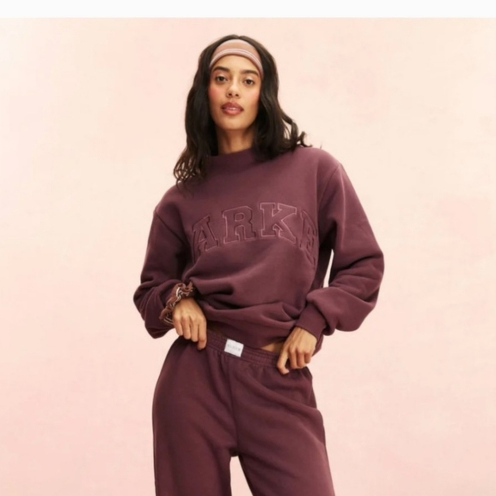 New Parke Varsity Mockneck Eggplant. S/M 💙*SOLD OUT EVERYWHERE*💙